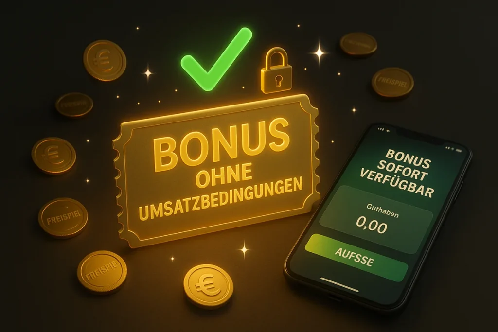 Casino Boni ohne Umsatzbedingungen – Gewinne sofort auszahlbar